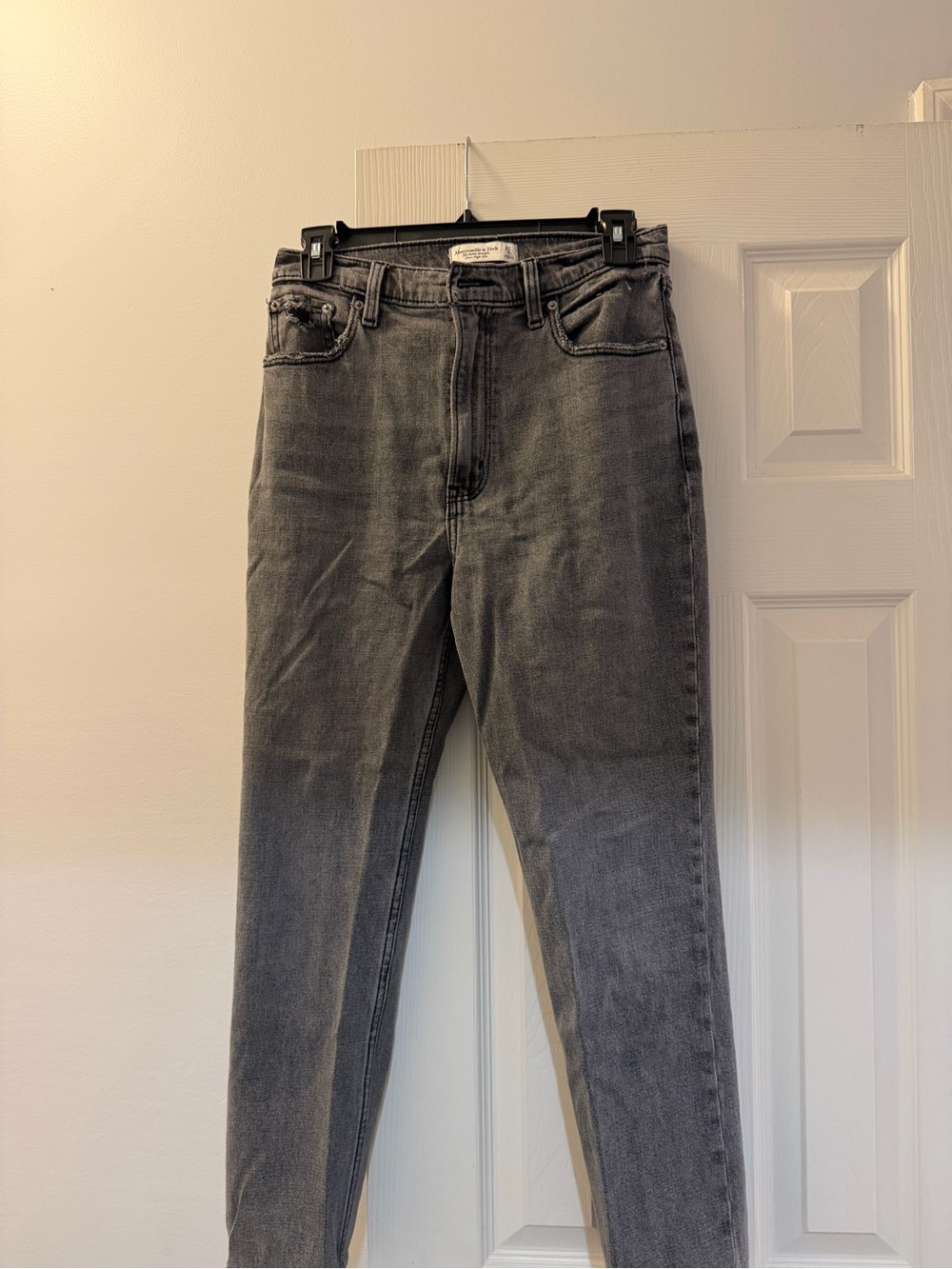Abercrombie & Fitch High-Rise Gray Slim Jeans